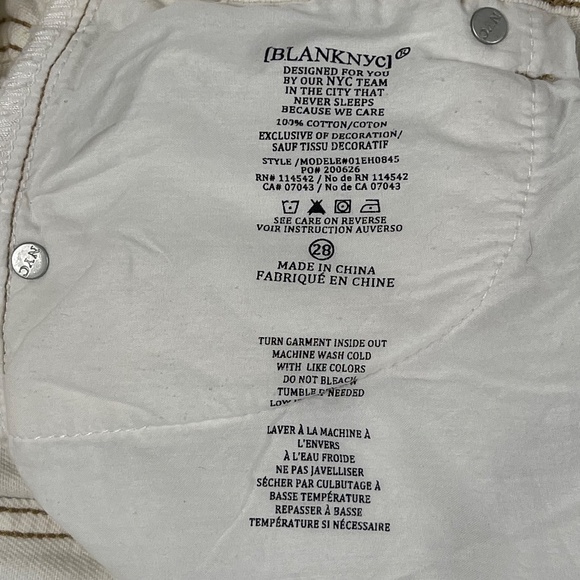 Blank NYC Ecru See You Again Denim High Rise Maxi Skirt 28 100% Cotton Slit 90s - Picture 10 of 13